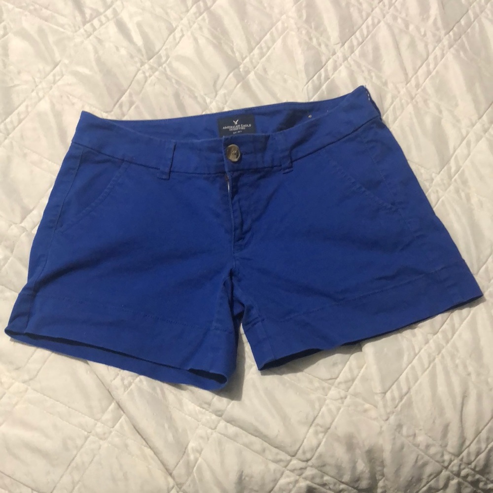 Royal Blue American Eagle Outfitters Midi Shorts